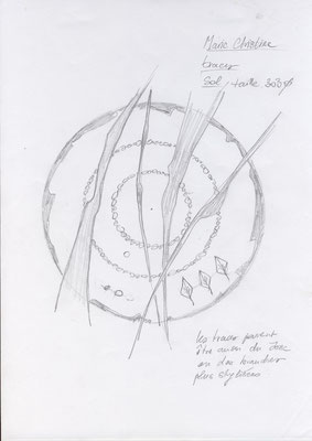 dessin pour décor en mosaïque: Traces
