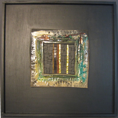 petit carré, 40x40 cm, CREPUSCULE 2014 (VENDU)