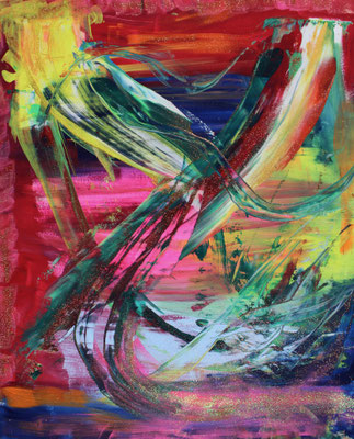 Mixed Media auf Karton