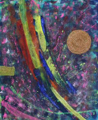 Mixed Media auf Papier