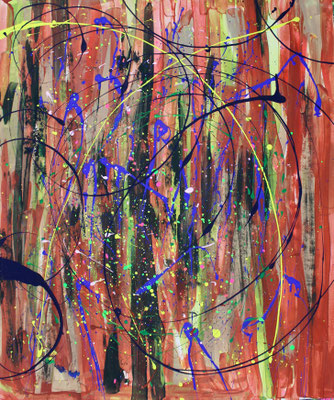 Acryl auf Karton
