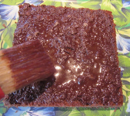 Brownies Brossard punché au sirop de cacao 