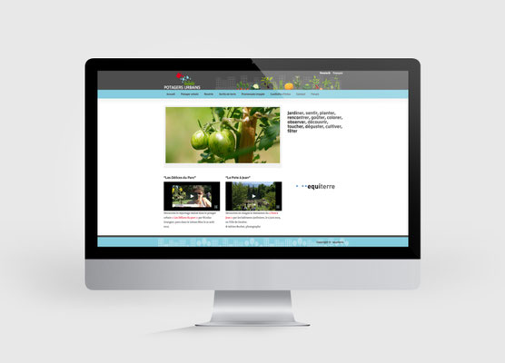 POTAGERS URBAINS | SITE INTERNET | CONCEPTION