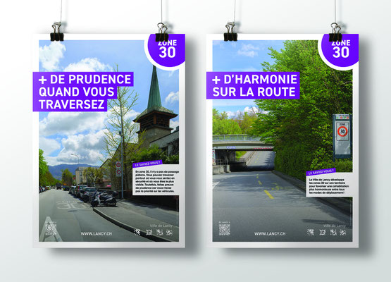 Ville de Lancy | Création identité Mobilité | Zone 30