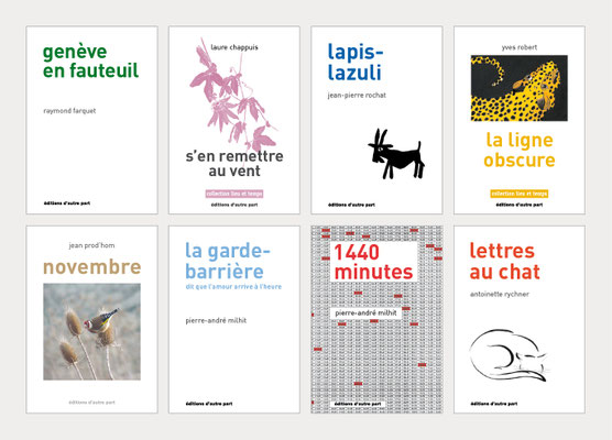 ÉDITIONS D'AUTRE PART | CONCEPTION ET RÉALISATION DE LIVRES | COUVERTURE ET PAGES INTÉRIEURES
