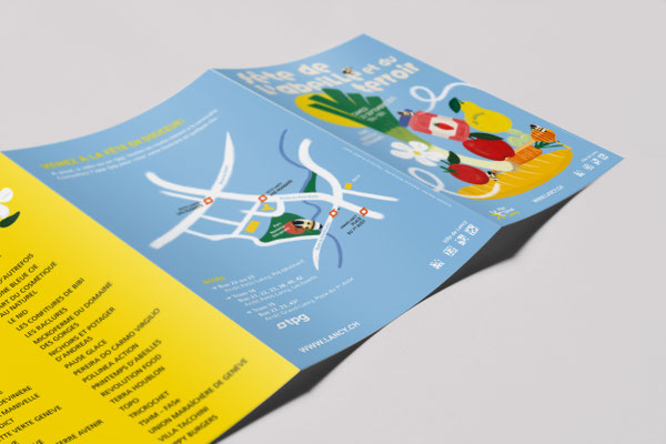 Ville de Lancy | Création identité Fête de l'Abeille | Illustration: Alice Izzo 
