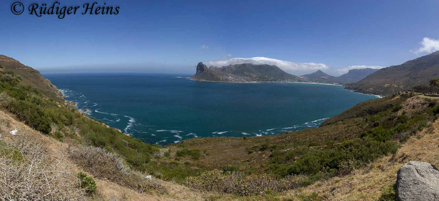 Blick auf Hout Bay, 17.1.2019 (Panorama aus vier Einzelaufnahmen)
