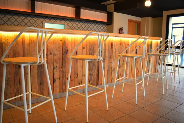 barras de bar  BARRA DE MADERA