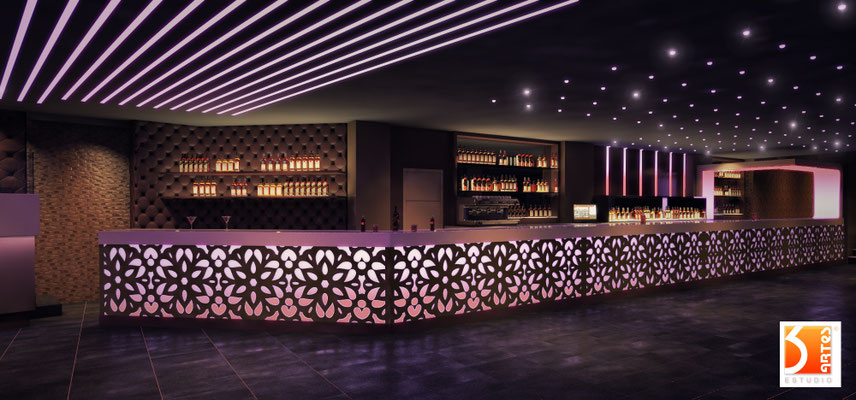 infografía 3D diseño y reforma de discoteca