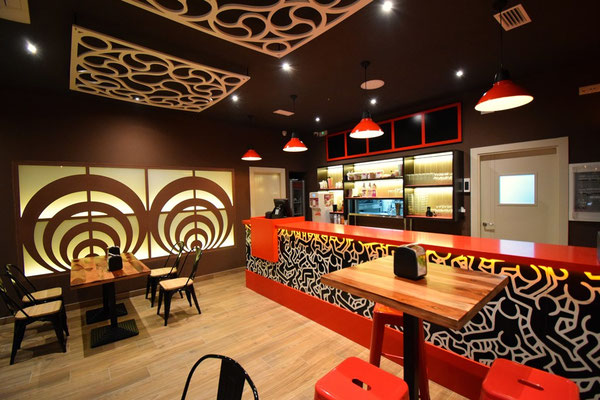 barras de bar BARRA DE SILESTONE Y CERÁMICA