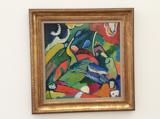 Wassily Kandinsky: Zwei Reiter und liegende Gestalt (1909/10)