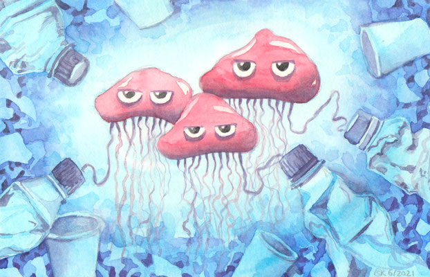 Intervention der Quallen (Aquarellskizzenbuch)