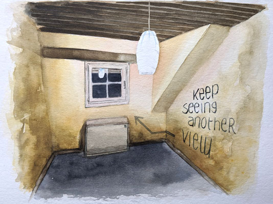 Ein anderer Blickpunkt (Aquarellpapier, 20x25cm)
