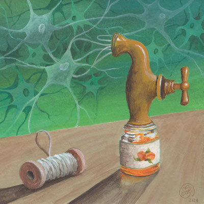 Marmelade im Kopf (Acrylpapier)