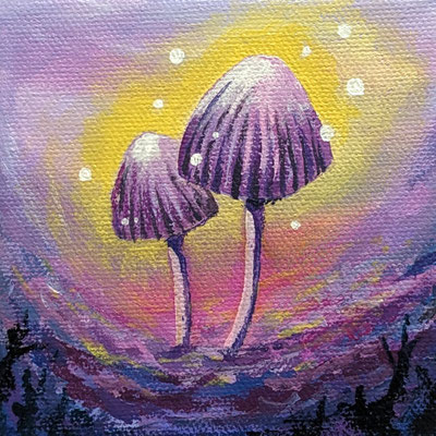Feenpilz (Leinwand, 10x10cm)