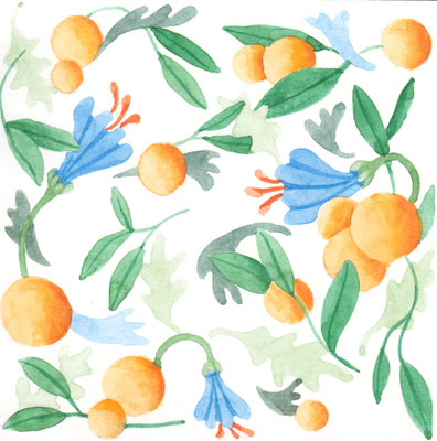 Orangenmuster Rapport