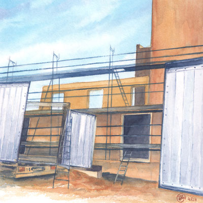 Auf der Baustelle
