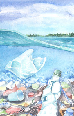 Plastikmüll im Meer