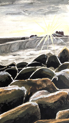 Steinküste (Aquarellskizzenbuch)