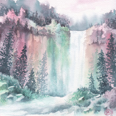 Mystischer Wasserfall