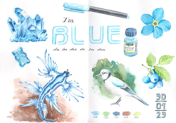 I am blue
