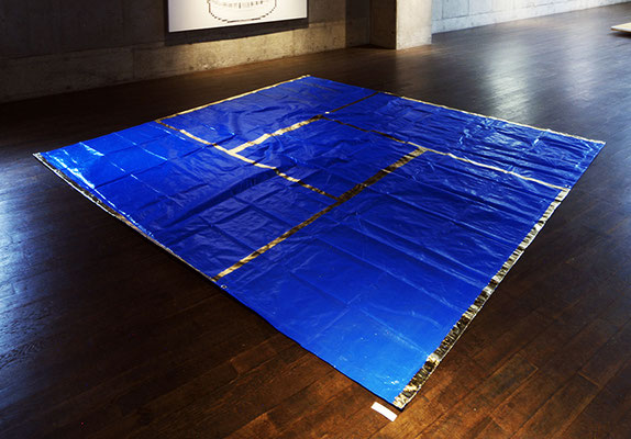 Blue yojohan_270.0×270.0_ブルーシート　金属箔_2016