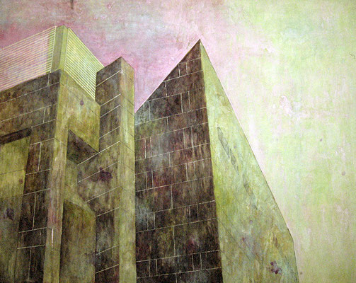 Parking_91.0×116.7cm_麻紙　水干絵具　岩絵具_2007