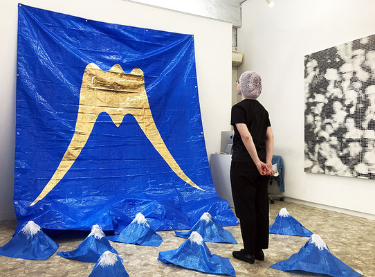 個展「青いテントと五つの輪」YOD Gallery／大阪