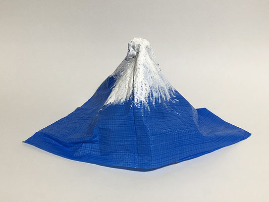Blue mountain(Blue house)_30.0×30.0×25.0cm_ミクストメディア_2018