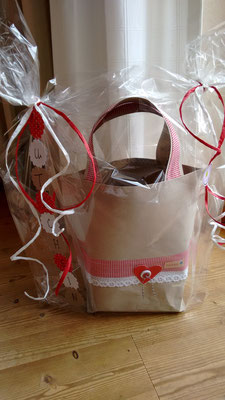 Geschenk Gutschein für eine Tasche
