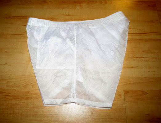 Durchsichtige Shorts Transparent Neu New Herren Männer Men Leicht Lightweigt weiss white