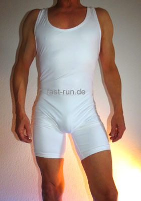 N2N Bodywear Body einteiler Skinsuit Suit Weiss M Medium fast-run.de