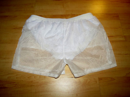 Durchsichtige Shorts Transparent Neu New Herren Männer Men Leicht Lightweigt weiss white