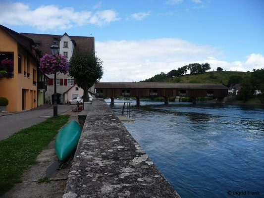 Gedeckte Holzbrücke nach Gailingen