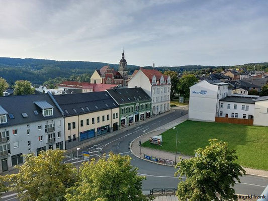 18.09.2023 - Blick vom Schlossfelsen Richtung Rathaus