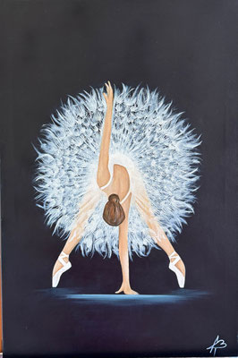 Ballerina`s Wish, Öl auf Leinwand, Keilrahmen: 50 x 75 cm, verkauft