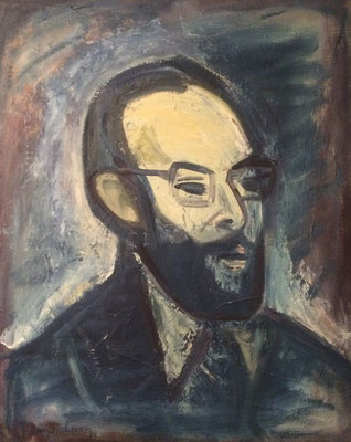 Portrait von Otto Eberhardt, Heinz Bodamer, 1974, Öl, Leinwand, 54x68cm, ID1371