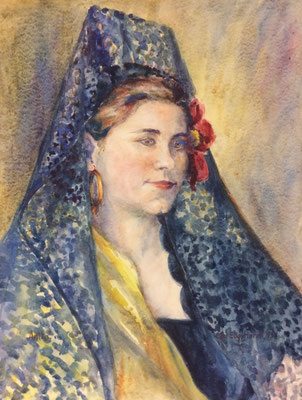 Anita, Otto Eberhardt, 1958, Aquarell, Papier, missingcm, ID1323