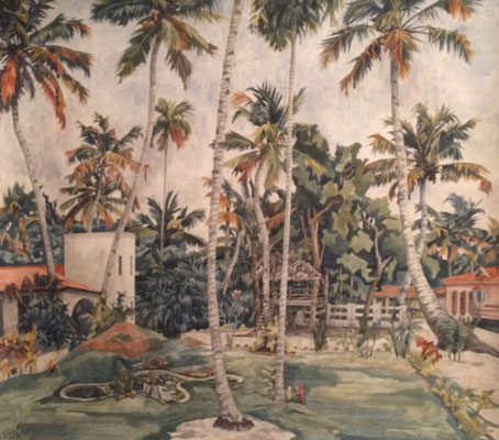 Kallasseril mit Karlkika, Otto Eberhardt, 2004, Aquarell, Papier, 67x75cm, ID1692