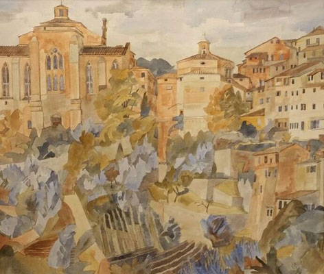 Stadt 1, Otto Eberhardt, ?, Aquarell, Papier, cm, ID1460