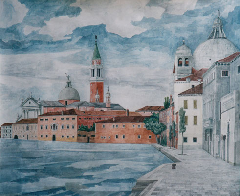 Giudecca, Otto Eberhardt, 2003, Aquarell, Papier, 75x61,5cm, ID1157