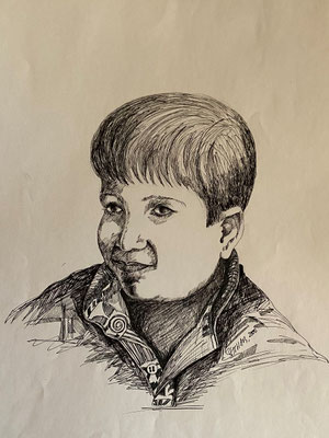 Unknown, Shihab Vaippipadath, 2000, Zeichnung, Papier, 30,5x43cm, ID1740