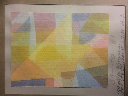 31-10-81, Christian Gerblich, 1981, Aquarell, Papier, 11x14cm, ID1583