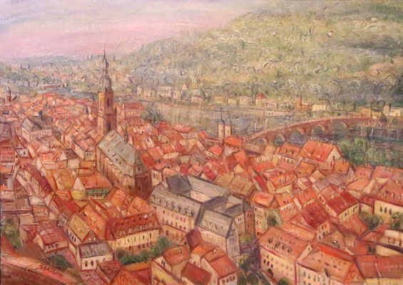 Heidelberg, Alexandr Zlatkin, , Öl, Leinwand, 70x50, ID1122