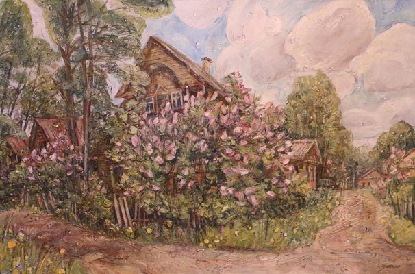 Lilac Street, Alexandr Zlatkin, , Öl, Leinwand, 90x60, ID1118