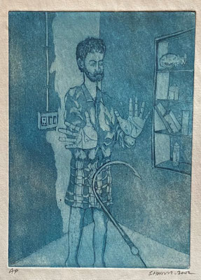 Fishhook, Shihab Vaippipadath, 2002, Druck, Papier, 15x21cm, ID1719