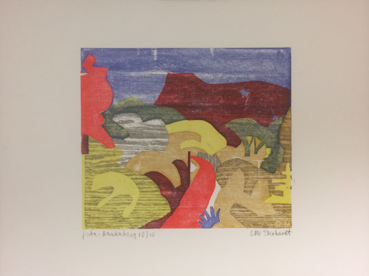 Juba II, Otto Eberhardt, 1966, Holzschnitt, Papier, 37x31,5cm, ID1235