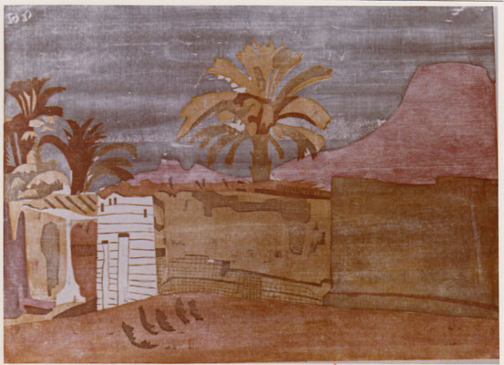 Balanah Unternubien, Otto Eberhardt, 1962, Holzschnitt, Papier, 74x54, ID1175
