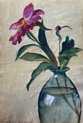 Blume, Otto Eberhardt, 1946, Aquarell, Papier, 20x28cm, ID1794