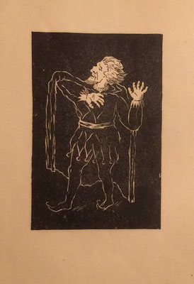 Faust, Otto Eberhardt, 1950, Linoliumschnitt, Papier, 21x30cm, ID1610